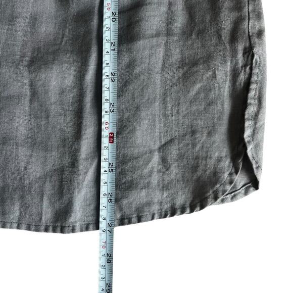 Jones New York Sport Women’s 100% Linen Light Grey Tunic Top Size Small - Picture 8 of 9